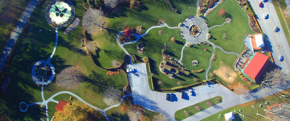 Gardens of Matter Park Birds Eye View